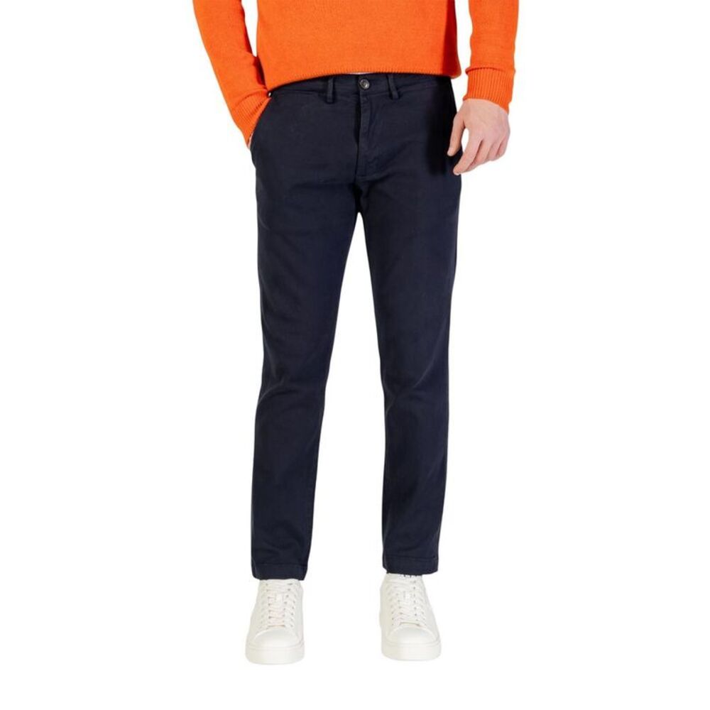 Borghese Blue Cotton Skinny Men's Pants